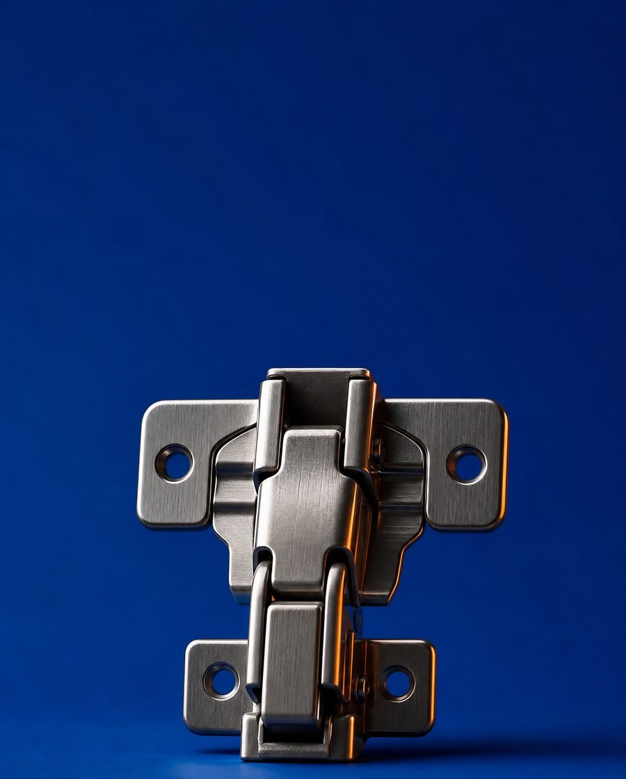 Bisagra de mueble de acero, línea premium
